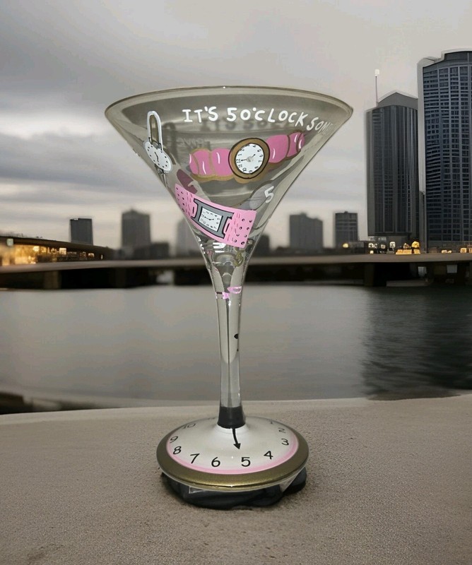 Lolita Martini Glass - It's 5 O'clock Someplace