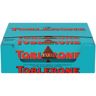 Toblerone Swiss Milk Chocolate with Salted Caramelized Almonds & Honey & Almond