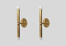 Italian Style Pair of Wall Light Sconce Mid C...