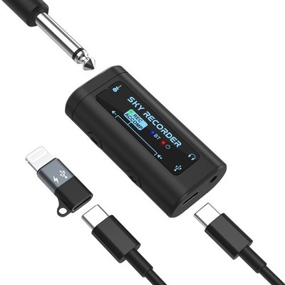 Pocket Guitar Audio Interface Sound Card with Bluetooth - iPhone, Mac, Laptop, A