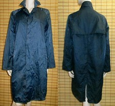 BLAUER REGENMANTEL - RAINCOAT - NYLON - VINTAGE - GR. M- L