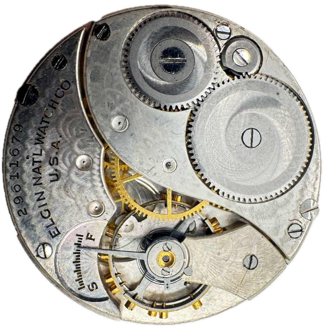 Antique Elgin 12 Size Mechanical Pocket Watch Movement Grade 301 Repair or Restoration