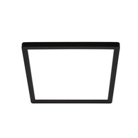 LED Deckenlampe 24X24X3 Cm Schwarz, Briloner, Indirektes Licht, Deckenleuchte