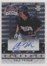 2015 Panini Stars and Stripes Longevity Signatures /299 Cole Tucker #23 Auto sh7