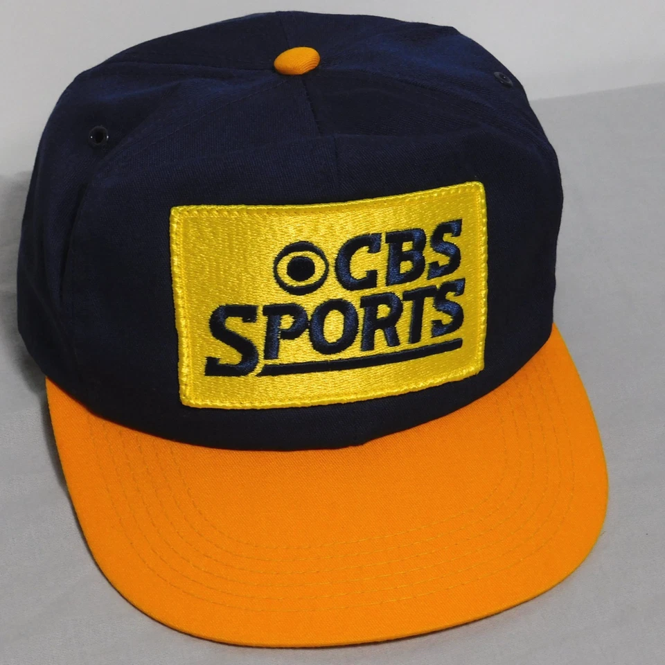 Vintage Original 1980s CBS SPORTS Patch K-Products Snapback Baseball Hat Cap - Image 2 of 4