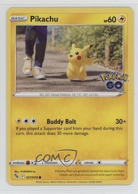 Pikachu Pokémon Sword & Shield Pokemon Go #027