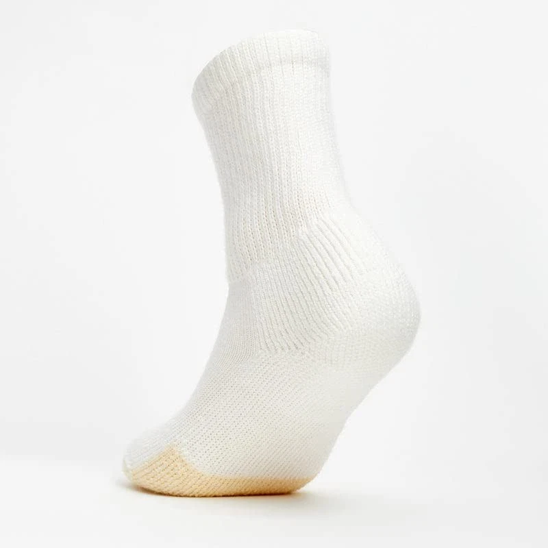 TX Max Cushion Tennis Crew Socks, White (6 Pairs), Large - Image 4 of 4