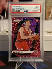 PSA 10 Matas Buzelis RC /50 Pink Fast Break Panini Prizm