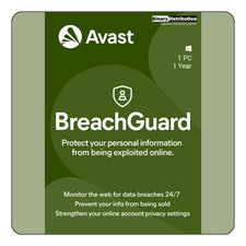 Avast BreachGuard 2026 - 1 PC - 1 Year - Privacy  Leak Protection Download 