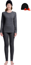 Women'S 100 Merino Wool Base Layer Sets - Light and Midweight Thermal Underwear
