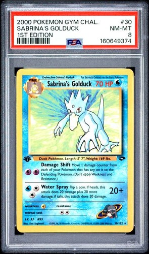 Sabrina's Golduck (1st Edition) graded PSA 8 for sale on eBay