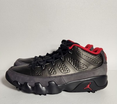 Nike Air Jordan 9 Retro Low Golf Charcoal Black True Red FJ5934