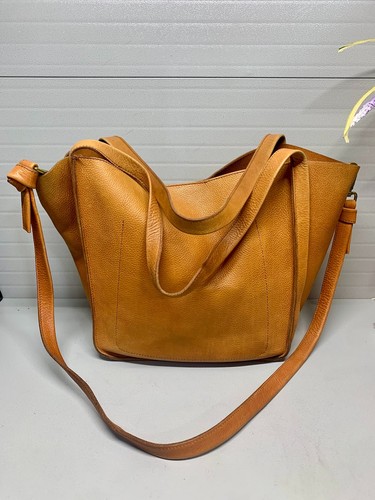 Madewell Sydney Brown Leather Convertible  Crossbody Bag ~See Photos
