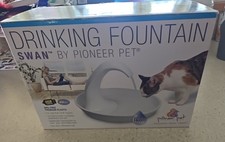 Pioneer Pet Swan Drinking Fountain 80 oz Cat Water Fountain BPA Free USB Powered