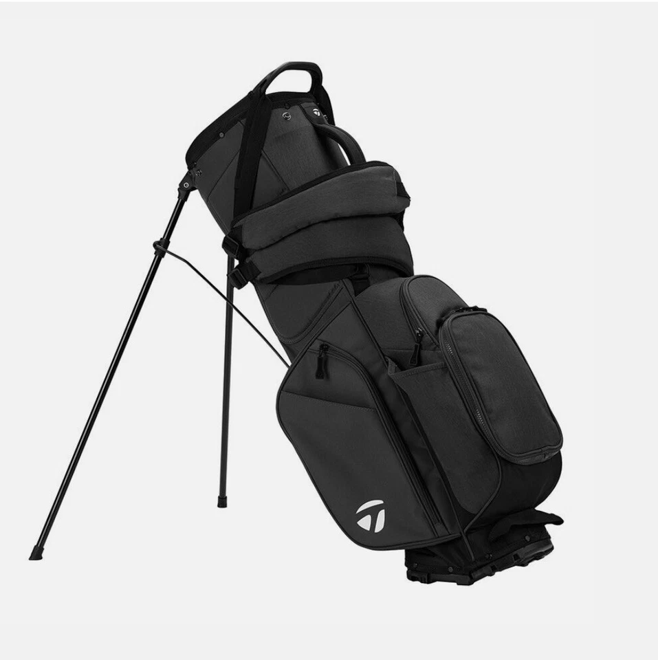 NUEVA BOLSA DE GOLF 2025 TaylorMade Flextech impermeable negra de 5 vías con soporte/transporte Foto 4 de 4