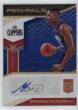 2019-20 Donruss Elite Pen Pals Blue 19/35 Mfiondu Kabengele #PP-MFK Auto 0ui5