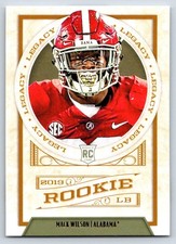 2019 Panini Legacy 184 Mack Wilson    RC Alabama Crimson Tide Football Card