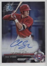 2017 Bowman Chrome Prospect Auto Cole Stobbe #CPA-CS Auto 0o8o