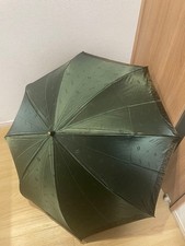 Folding Umbrella FENDI Zucca Logo Pattern Polyester Rain Umbrella with Cover