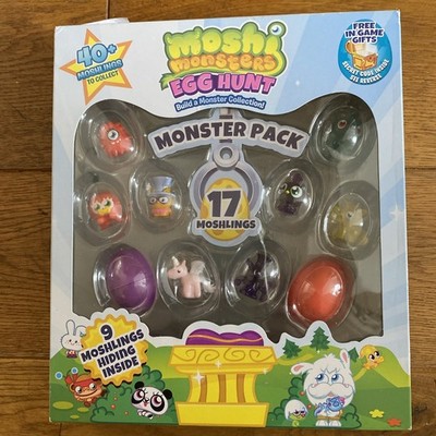 Moshi Monsters Egg Hunt Pack: 17 Moshlings, 2 Eier Collector's Guide Neu Ostern