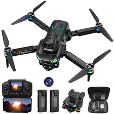 4K Camera Drone for Adults & Kids, Obstacle Avoidance, 2 Batteries, Easy Takeoff