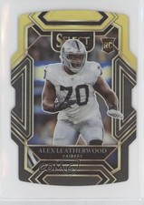 2021 Panini Select Club Level Black & Gold Prizm Die-Cut Alex Leatherwood 0c6
