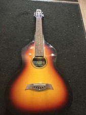 damaged Anderwood style Lap Slide Acoustic Guitar for parts.