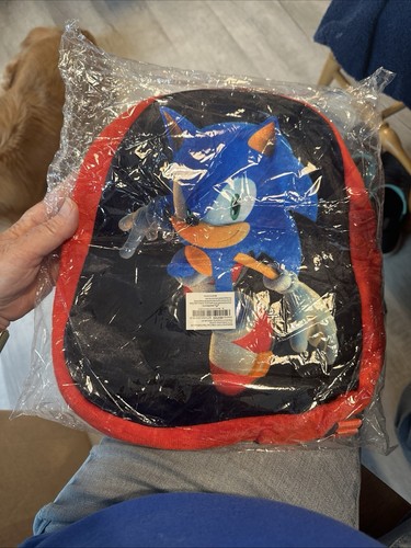 Mochila suave de terciopelo Sonic The Hedgehog nueva envío gratuito - Imagen 4 de 4