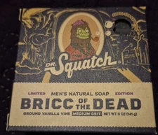 Dr. Squatch LTD Ed. Bar Soap Bricc of the Dead Natural Medium Grit, 5oz
