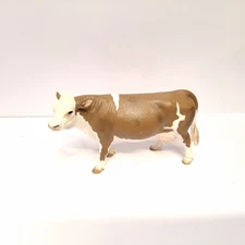 Schleich Farm Life 2008 Simmental Cow 13641 Brown White Retired in 2016