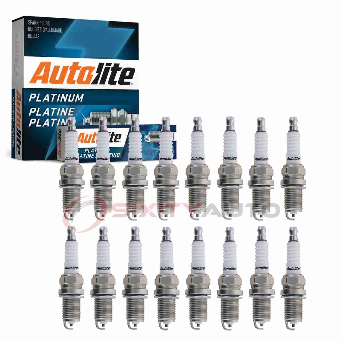 16 pc Autolite Platinum Spark Plugs for 2005 Mercedes-Benz SLK55 AMG mj