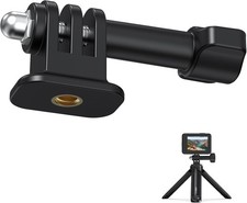 Durable 1/4" Screw Tripod Mount Adapter for GoPro, DJI,  More Action Cameras