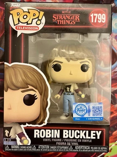 Funko Pop Stranger Things Robin Buckley Target Exclusive #1799 w/ Protector NM