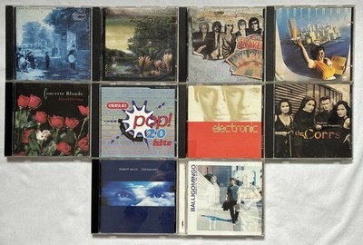 Lot 10 CDs 80s 90s Pop Rock New Wave Erasure Moody Blues Fleetwood Mac Corrs