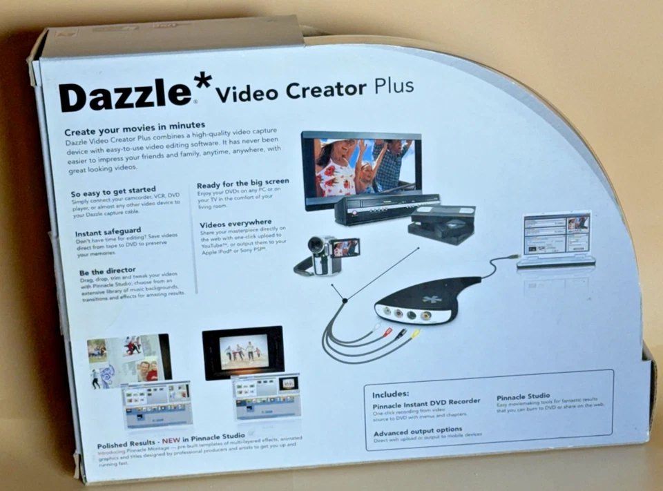 Dazzle Video Creator Plus USB Video Capture Device for PC - Image 3 of 4