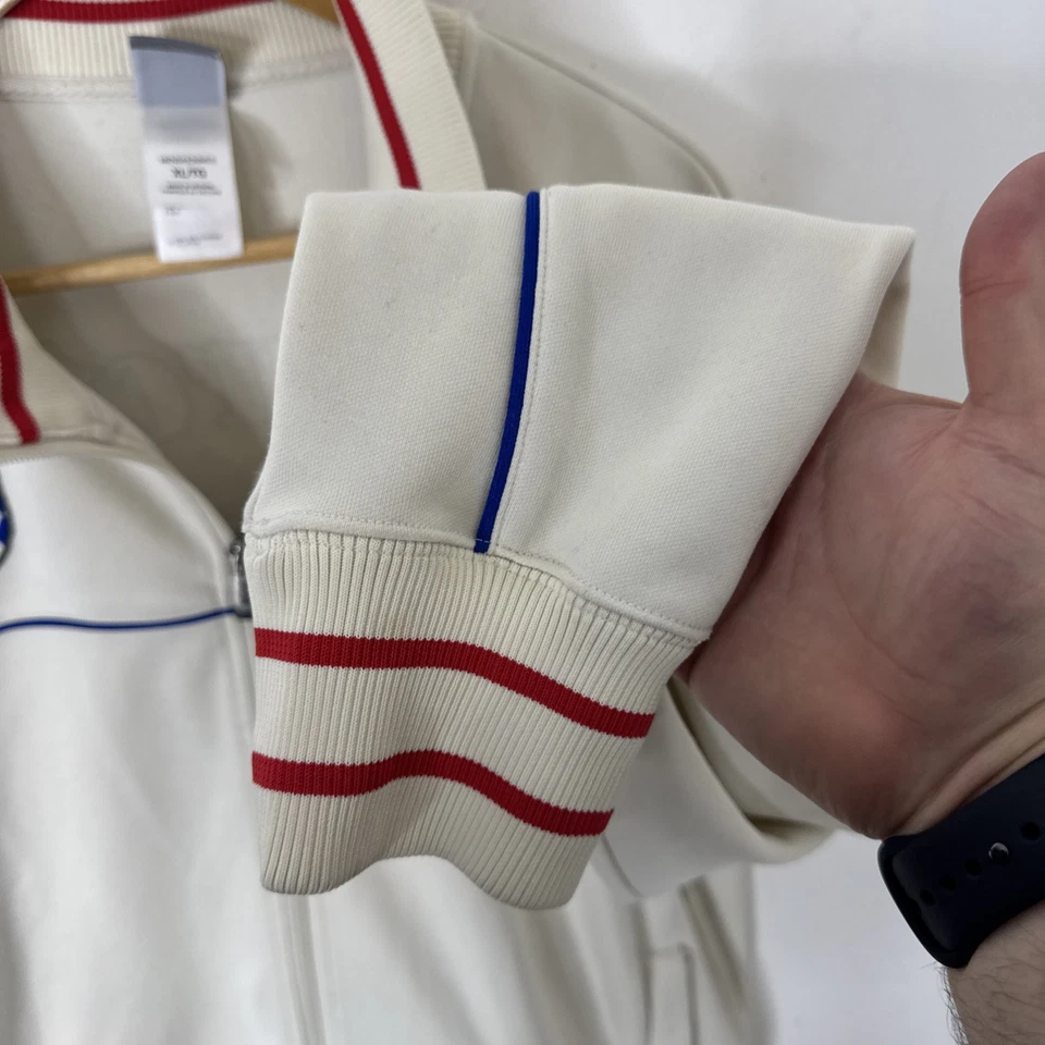 The North Face A5 Series Antarctica Track Jacket XL White Red Crest 4897m Rare - Image 2 of 4