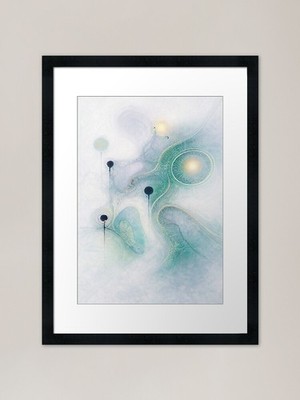The Living Machinery - Jade Edition Gerahmtes Wandbild Poster Leinwanddruck Bild