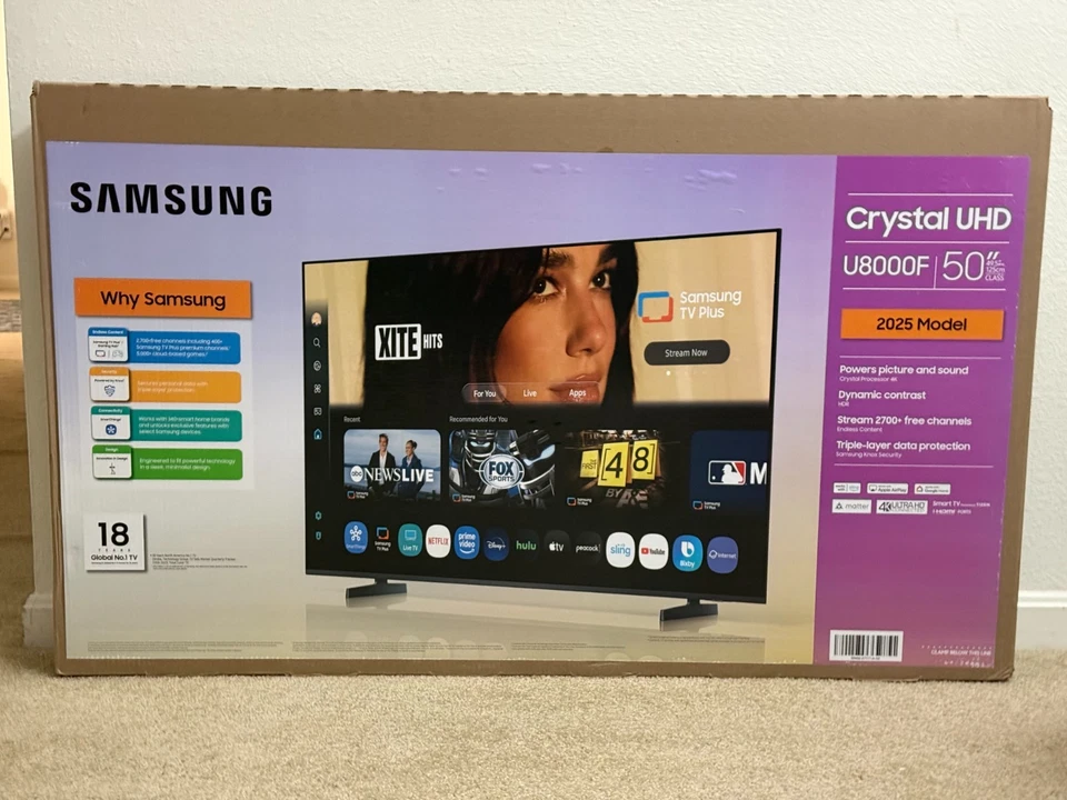 Samsung - 50Class U8000F Series Crystal UHD 4K Smart Tizen TV (2025) - Image 4 of 4