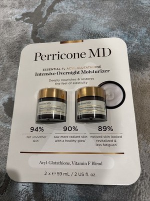 2 PACK PERRICONE MD INTENSIVE OVERNIGHT MOISTURIZER 2 X 59ml/ 2oz Ea