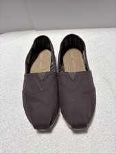 Women s TOMS Women Shoes Size 6 Classic Brown Canvas Slip On Shoes