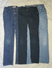 Girls Jeans Lot Size 10 Slim Jordache Arizona Stretch blue black bootcut