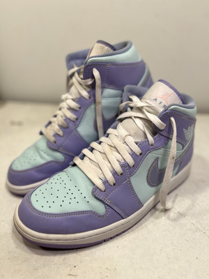 Nike Men's Air Jordan Retro I Mid Purple Aqua Arctic Punch Uk - Main Image