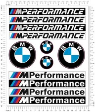 Bmw M Performance Car Motorcycle Stickers Set Laminated Decals Emblem Logo Bmw M Performance Car Motorcycle Stickers Set Laminated Decals Emblem Logo