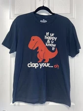Goodie Two Sleeves Funny Dinosaur T. Rex Pullover Shirt Men’s Size: Large