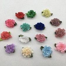 10x Nastro artigianale viola lilla fiori ricamo cucito sartoria orlo da cucire