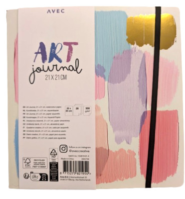 Art Journal Kunstmappe 21x21 cm Aquarellpapier  28 Blatt Zeichnen Kunst Mappe