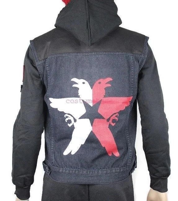 inFAMOUS Second Son VEST and PINS ONLY Delsin Rowe cosplay denim waistcoat - Image 2 of 4