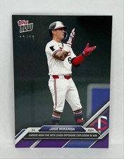 2024 Topps Now #376 Jose Miranda Minnesota Twins PURPLE Parallel 02/25 SP
