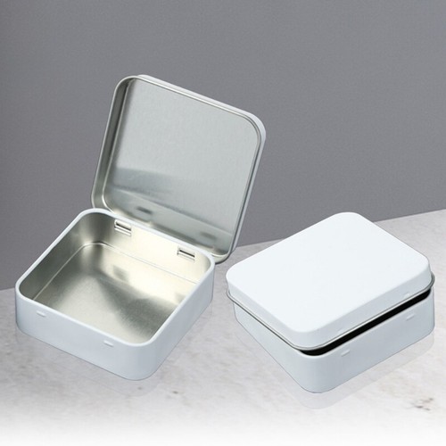 Tinplate Boxes Candy Can Coin Jewelry Storage Tin Tiny Size Portable Container - Picture 14 of 17