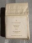 Everhome 700 TC Egyptian Cotton Queen Flat Sheet (Ivory)